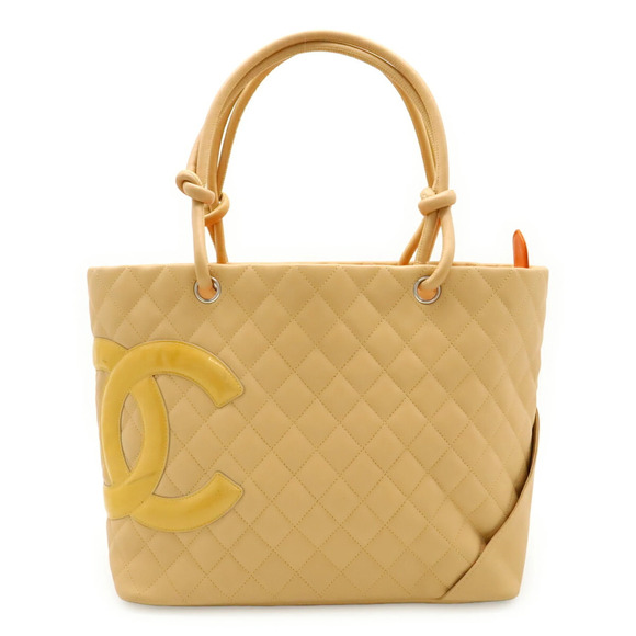 CHANEL Handbags - CHANEL Cream Logo Shoulder Bag